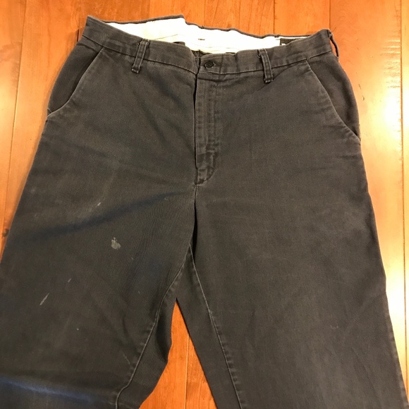 BULWARK FLAME RESISTANT (FR) MEN’S 38 x 30 NAVY BLUE WORK PANTS - Picture 1 of 6